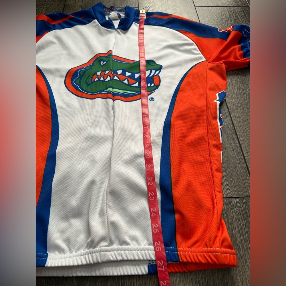Florida Gators Cycling Jersey XL NCAA Adrenaline Promotions Full Zip Blue Orange - Picture 9 of 16